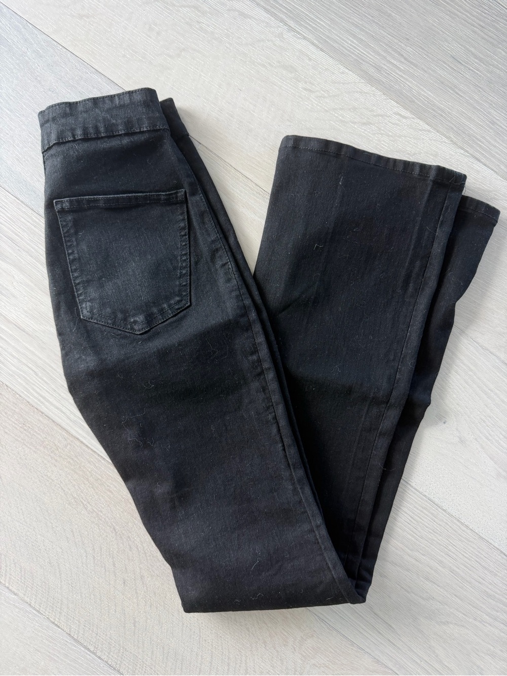 Zara Black Denim Jeans with Interior Brand Tag